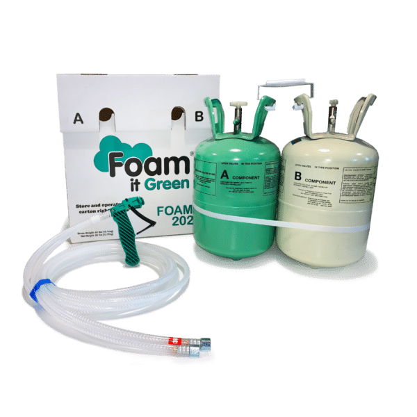 Foam It Green. Closed Cell High Density Spray Foam Kit 202HD Foam It